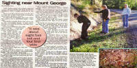 Manning Times Newspaper Article Yowie Sighting