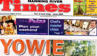 Manning Times Newspaper Article Yowie Sighting