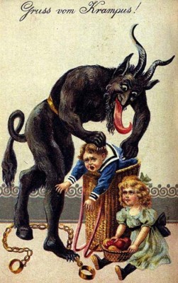 According to tradition, Krampus devours naughty children. ( Public Domain )